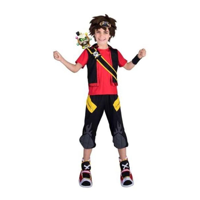 Disfraz zak storm 5-6(espada,peluca,diadema,brazalete,bandolera,camisachaleco,pantalón y cubrebotas