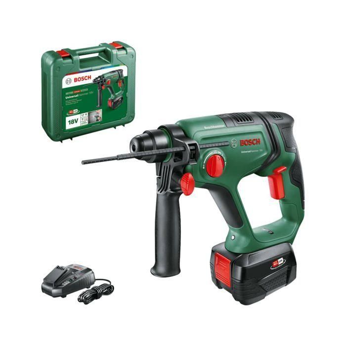 Bosch AUC4053423233353 UniversalHammer Taladro Percutor 18V con 1 batería 4.0Ah y cargador AL 18V-30