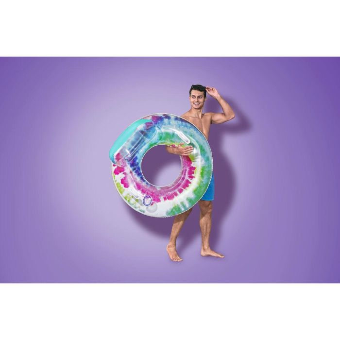 Boya - Bestway - Multicolor - Diámetro 117 cm - Con reposacabezas, asas y portavasos 3 Boya - Bestway - Multicolor - Diámetro 117 cm - Con reposacabezas, asas y portavasos 3