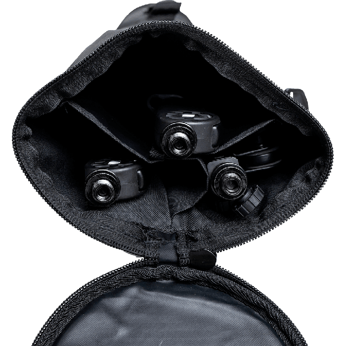 SBG Funda de Nylon para 5 Micrófonos y 3 Pies de Micrófono con Compartimentos Interiores, Dimensiones 112x25x20 cm 7