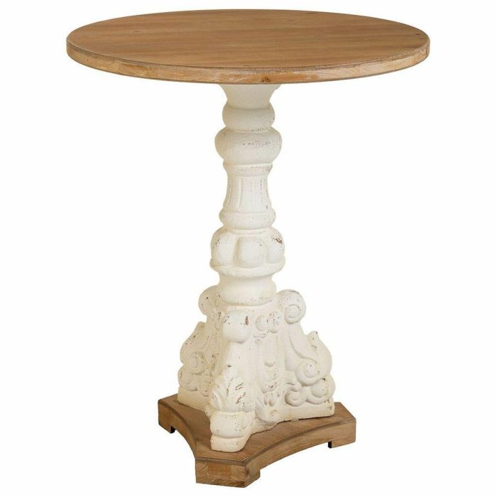 Mesa de Centro Alexandra House Living Blanco Madera de abeto Madera MDF 66 x 81 x 66 cm Mesa de Centro Alexandra House Living Blanco Madera de abeto Madera MDF 66 x 81 x 66 cm