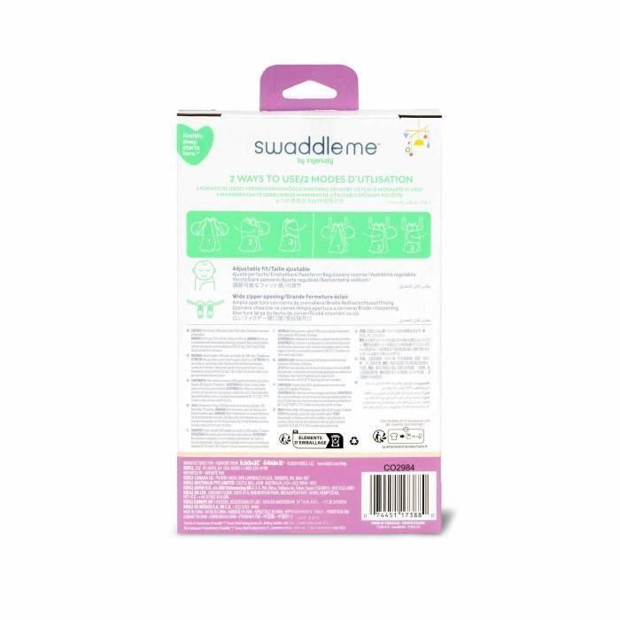 INGENUITY ING0074451173880 Saco de dormir Lunes, para entretiempo TOG 1, Ajustable 3-6 meses, Certificado Oeko-Tex 1