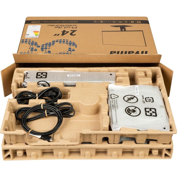 Iiyama Monitor XUB2463HSU-B1 24" Full HD WQHD IPS 100Hz, 3ms, HDMI, DisplayPort, Negro