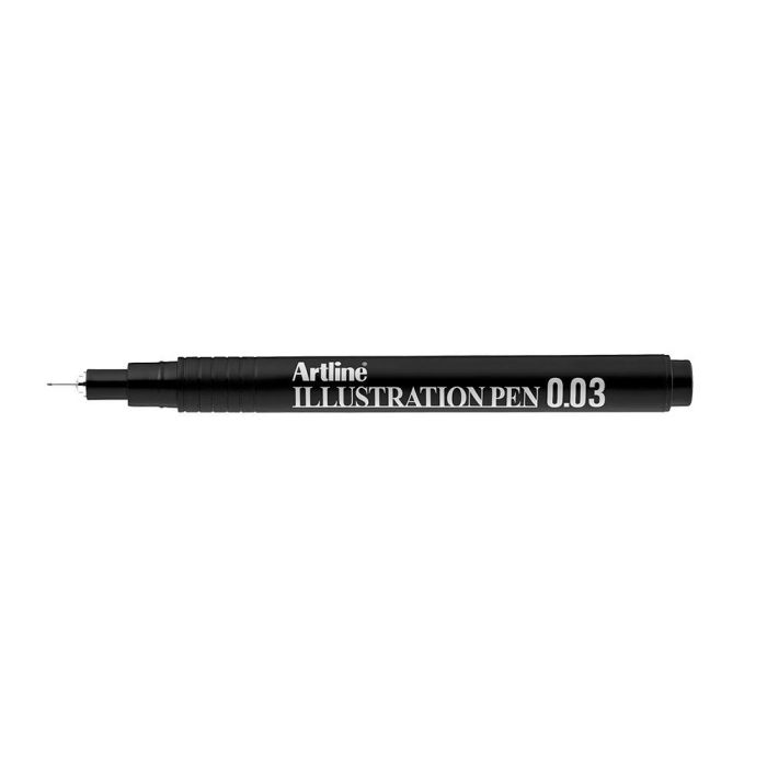 Rotulador Artline Calibrado Micrometrico Negro Illustration Pen Ek-2803Iln Punta Poliacetal 0,03 mm 12 unidades 1