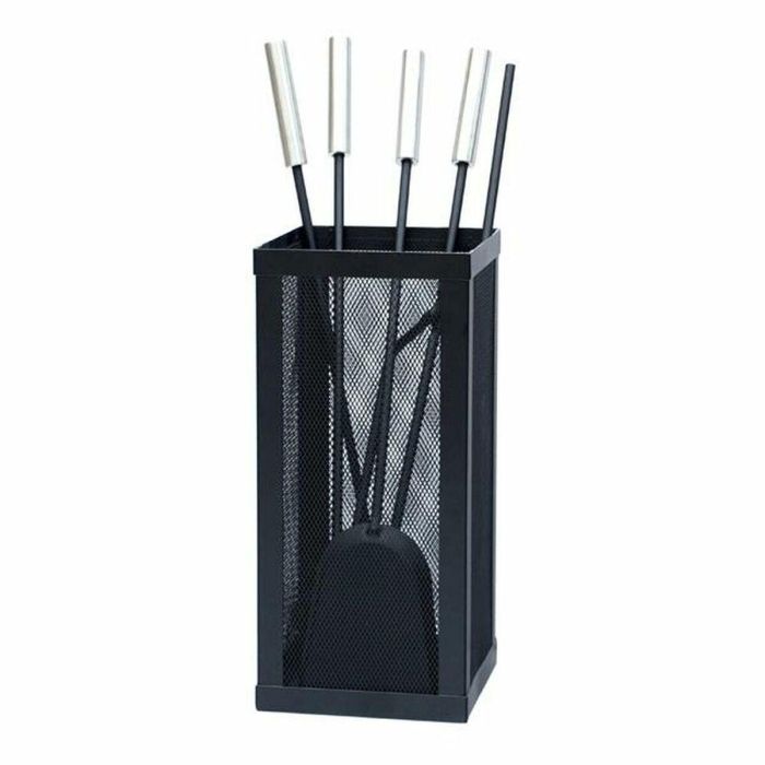 Chimenea Loft DKD Home Decor Negro 2 x 51 x 8 cm Set de 4 1