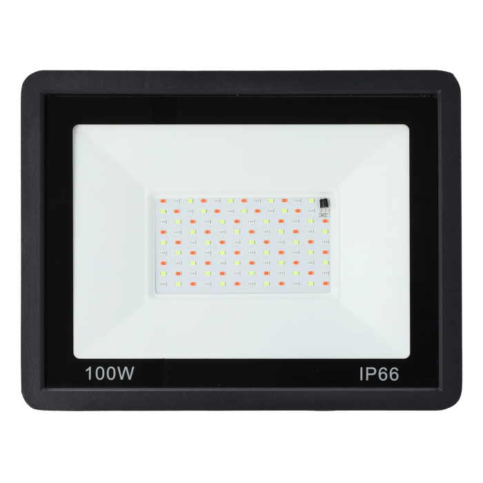 Proyector LED RGBW 100W Exterior con Mando a Distancia [HO-ICRGBFL-100W] 1