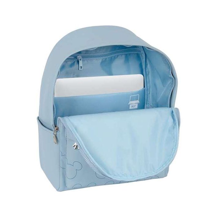 Mochila para Portátil Mickey Mouse Clubhouse Teen Snow Azul 31 x 40 x 16 cm 6 Mochila para Portátil Mickey Mouse Clubhouse Teen Snow Azul 31 x 40 x 16 cm 6