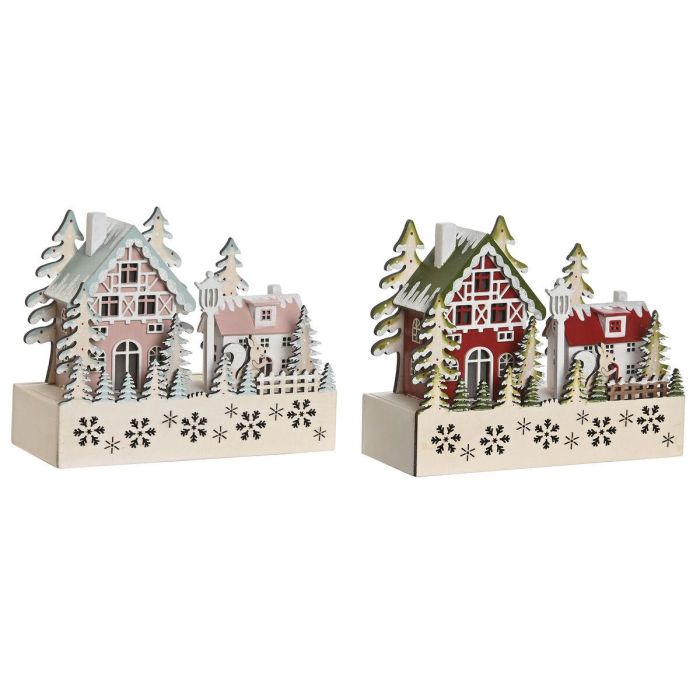 Adorno Navideño DKD Home Decor Rojo Rosa 21 x 9,5 x 19 cm (2 Unidades) Adorno Navideño DKD Home Decor Rojo Rosa 21 x 9,5 x 19 cm (2 Unidades)