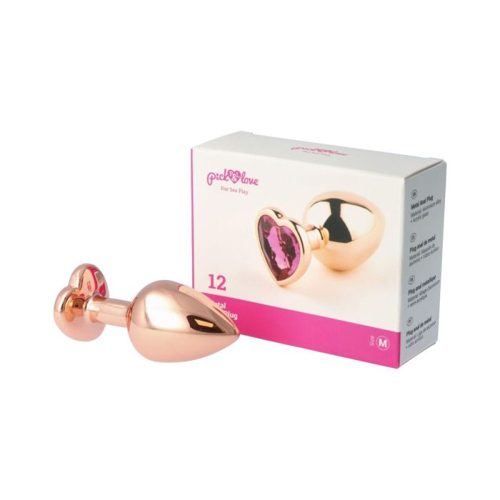 Plug Anal Pick&Love Nº 12 Dorado (8,3 cm) 5 Plug Anal Pick&Love Nº 12 Dorado (8,3 cm) 5