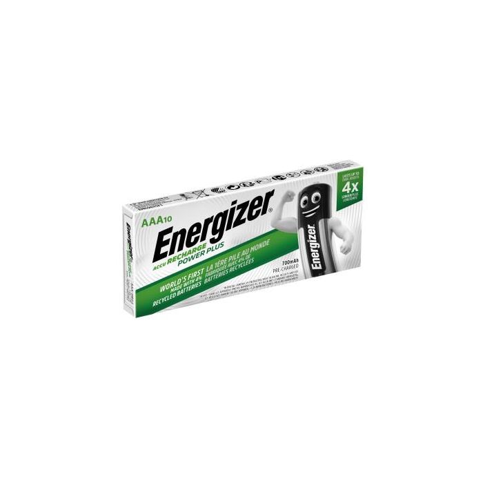 PACK 10 PILAS RECARGABLES POWER PLUS PRECISION NH12 - HR03 AAA 700mAh 1,2V ENERGIZER E300626403 PACK 10 PILAS RECARGABLES POWER PLUS PRECISION NH12 - HR03 AAA 700mAh 1,2V ENERGIZER E300626403
