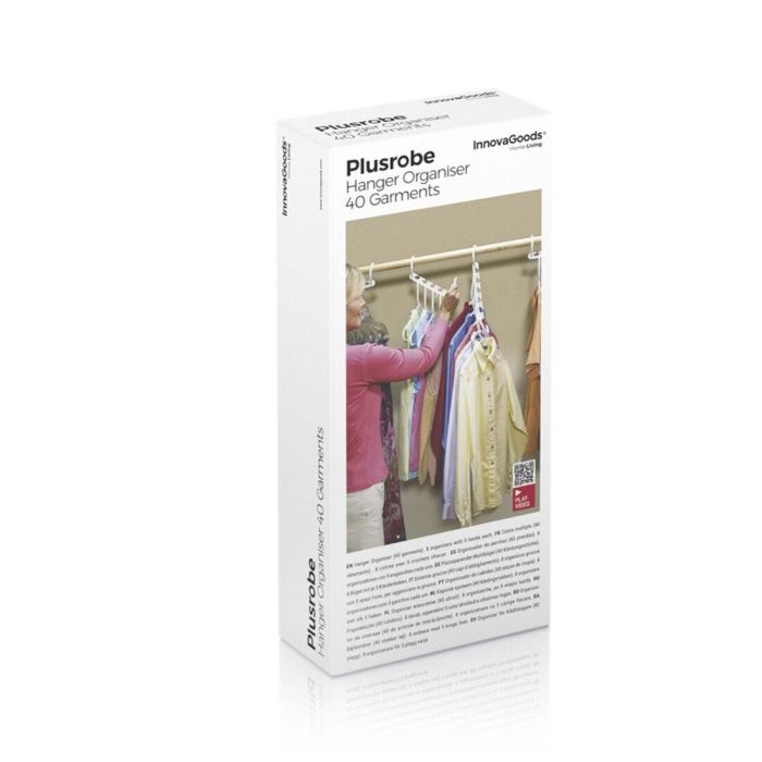 Organizador de Perchas para 40 Prendas Plusrobe InnovaGoods 24 Piezas 1