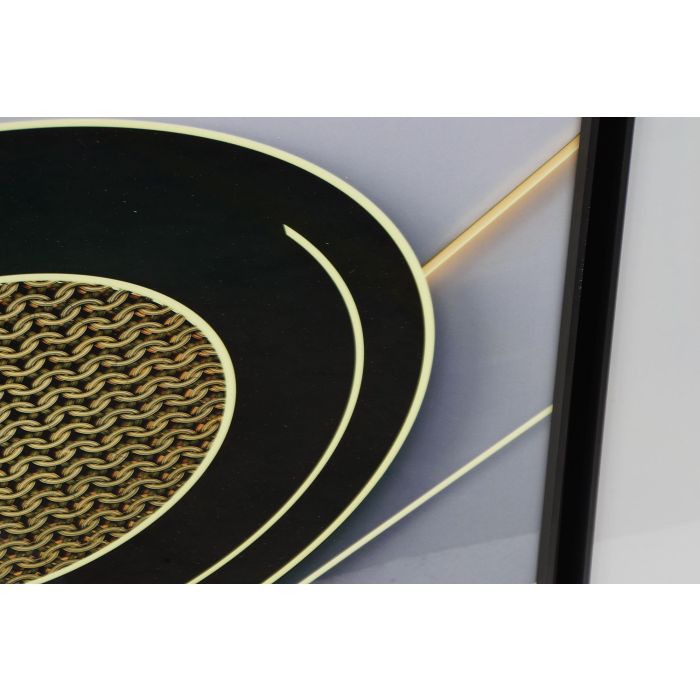 DKD Home Decor Cuadro Moderno Gris Negro Abstracto 80 x 240 cm Set de 3 2