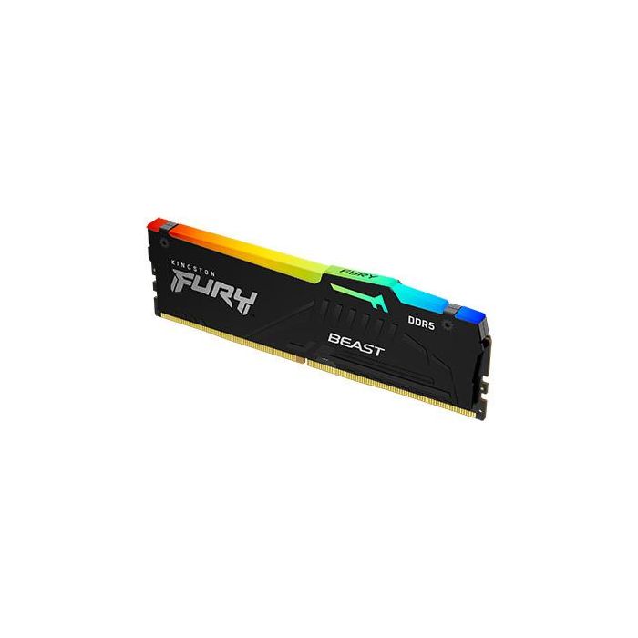 Memoria RAM Kingston FURY Beast RGB 8GB/ DDR5/ 6000MHz/ 1.35V/ CL36/ DIMM 1 Memoria RAM Kingston FURY Beast RGB 8GB/ DDR5/ 6000MHz/ 1.35V/ CL36/ DIMM 1