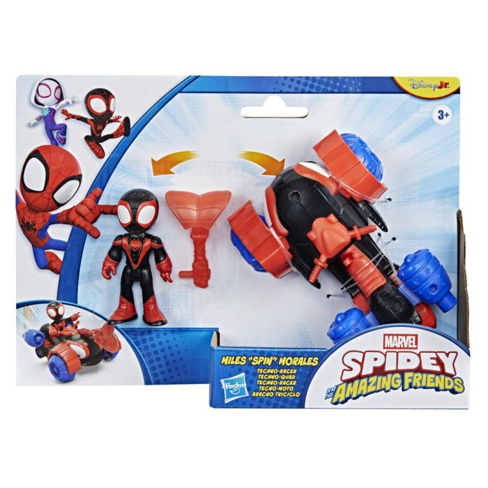 HASBRO Figura + Vehiculo Miles Morales Spidey y Su Superequipo Marvel +3 años