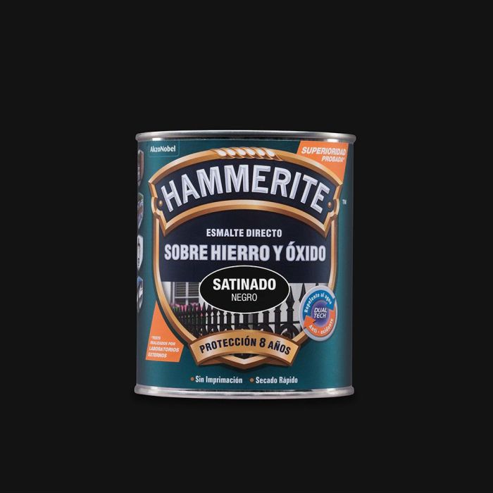 Hamerite Esmalte Metálico Negro Satinado 0.750l 5093689 - Aplicación Directa, Protección Antióxido 8 Años 0 Hamerite Esmalte Metálico Negro Satinado 0.750l 5093689 - Aplicación Directa, Protección Antióxido 8 Años 0