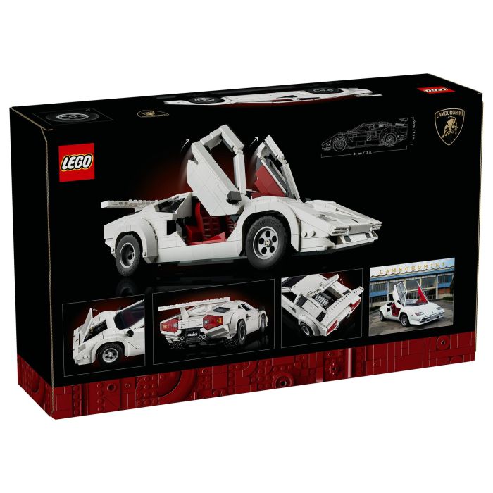 LEGO Icons Lamborghini Countach 5000 Quattrovalvole 10318 - Juego de Construcción de 1506 Piezas para Adultos