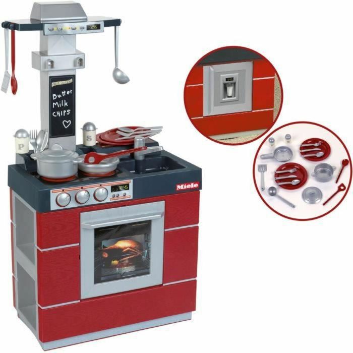 Klein Cocina infantil MIELE Compacta con horno, nevera, fregadero, vitrocerámica y accesorios - 88,5 cm altura - Niños +3 años 5