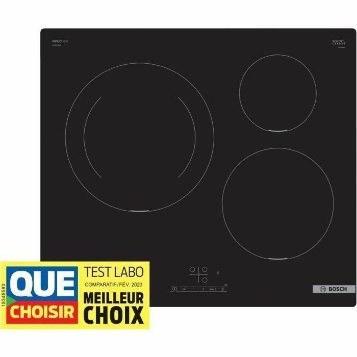 Placa de inducción BOSCH - 3 fuegos - 60 cm - PUJ611BB5E 3 Placa de inducción BOSCH - 3 fuegos - 60 cm - PUJ611BB5E 3