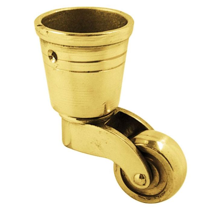HERRAJES ALK Rueda Giratoria Mates Decorativa Clásica Latón Brillo para Muebles, 150kg Carga Máxima, Suave Deslizamiento
