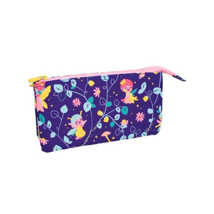 Milan Estuche Portatodo 5 Compartimentos Serie Especial Fairy Tale Lila - 22x12x4 cm