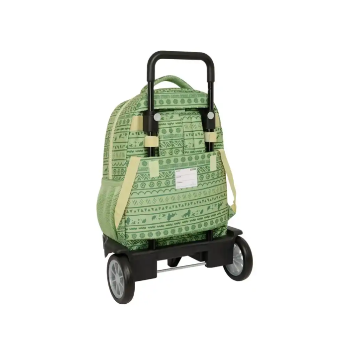 Mochila Escolar con Ruedas Mufasa Verde Beige 33 x 45 x 22 cm 1