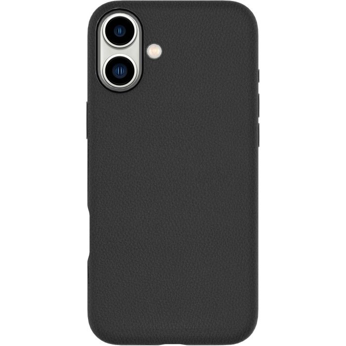 eSTUFF Funda de Cuero Magnética INFINITE VENICE para iPhone 16 Negra - 86% Plástico Reciclado