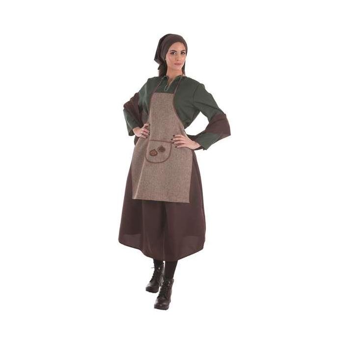 Creaciones Llopis Disfraz Adulto Castañera Otoño Lux Talla M/L 1