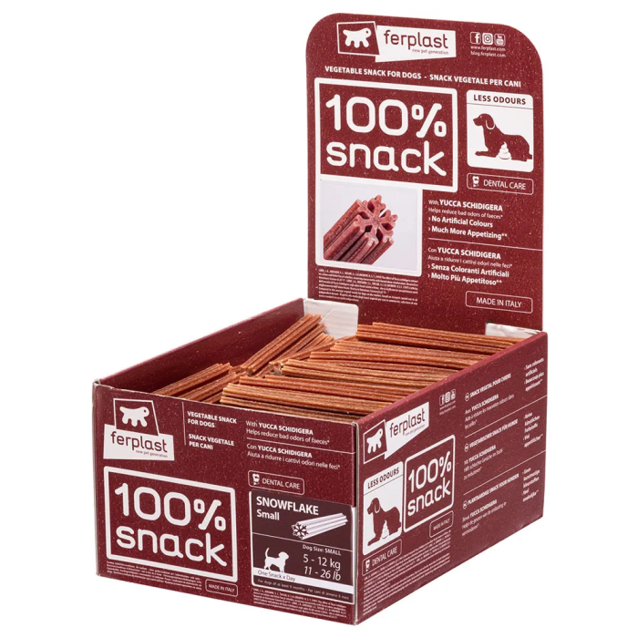 Ferplast Snack Copo de Nieve Small Yucca para Mascotas - 130 Unidades