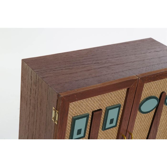 DKD Home Decor Caja Organizadora Decorativa Moderna de MDF en Tonos Marrón, Rojo y Azul – Medidas 13x30x30 cm – Pack de 2 Unidades 1 DKD Home Decor Caja Organizadora Decorativa Moderna de MDF en Tonos Marrón, Rojo y Azul – Medidas 13x30x30 cm – Pack de 2 Unidades 1