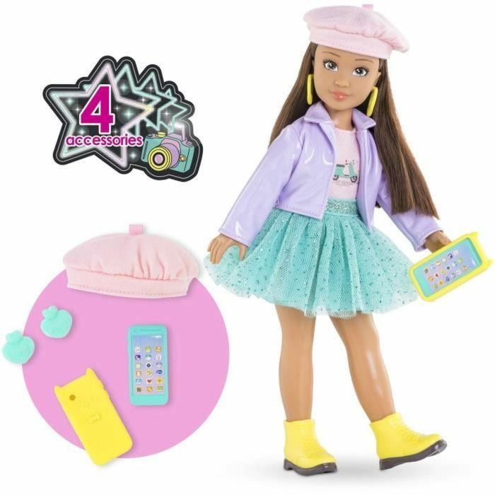 Corolle COR1697548024912 Muñeca Fashion Luna Fashion Week Paris 28 cm con 4 accesorios y aroma vainilla para 4+ años 5 Corolle COR1697548024912 Muñeca Fashion Luna Fashion Week Paris 28 cm con 4 accesorios y aroma vainilla para 4+ años 5