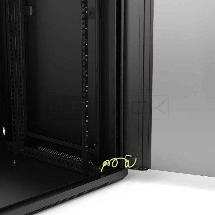 WP WPN-RWA-12604-B Armario Rack Mural 12U Negro 540x450x558mm con Puerta de Cristal y Cerradura, Soporta 50kg, IP20 6