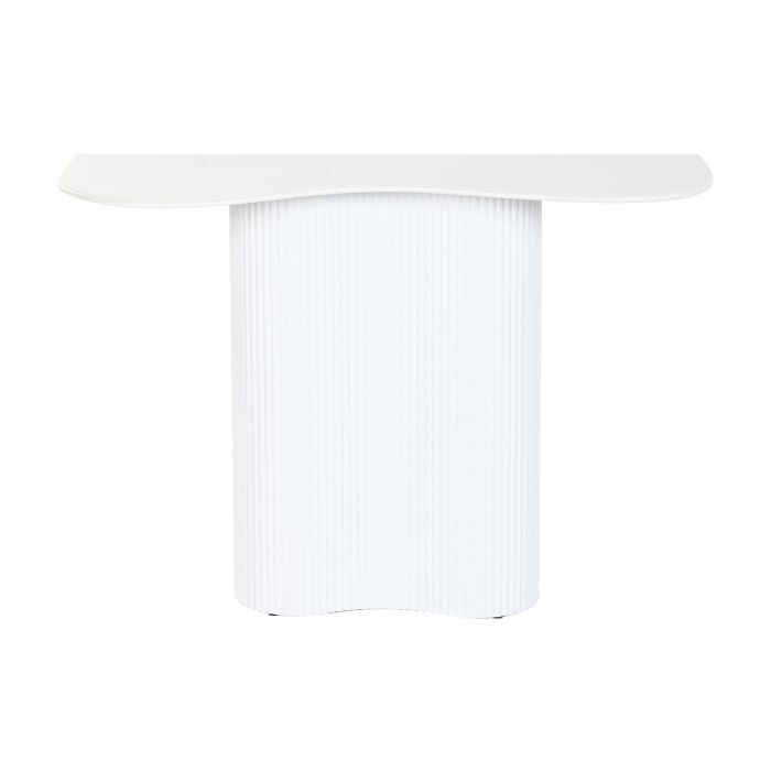 DKD Home Decor Consola Desmontable Estilo Loft de Metal Color Blanco - Medidas: 100 cm Ancho x 38 cm Largo x 72 cm Alto DKD Home Decor Consola Desmontable Estilo Loft de Metal Color Blanco - Medidas: 100 cm Ancho x 38 cm Largo x 72 cm Alto