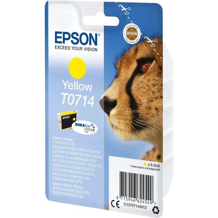 Epson Stylus D-78/92/120/DX-4000/5000/6000/7000F Cartucho Amarillo 1 Epson Stylus D-78/92/120/DX-4000/5000/6000/7000F Cartucho Amarillo 1