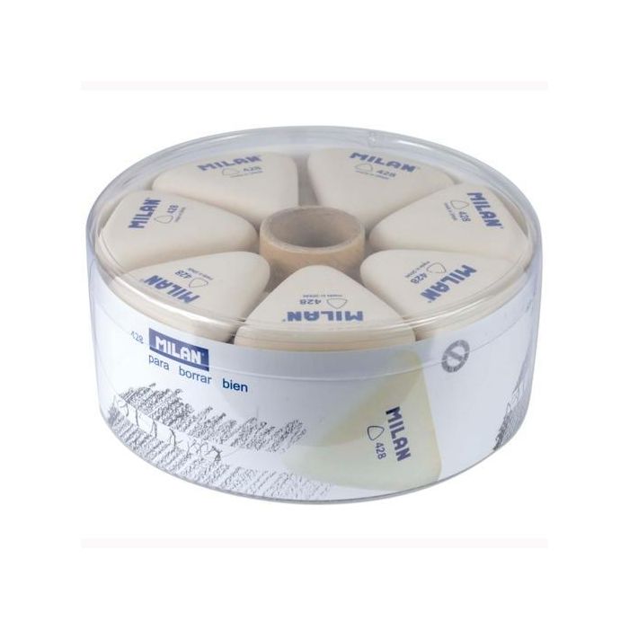 Milan Goma 428 Miga De Pan Triangular Gruesa Blanco Caja 28 Ud Milan Goma 428 Miga De Pan Triangular Gruesa Blanco Caja 28 Ud