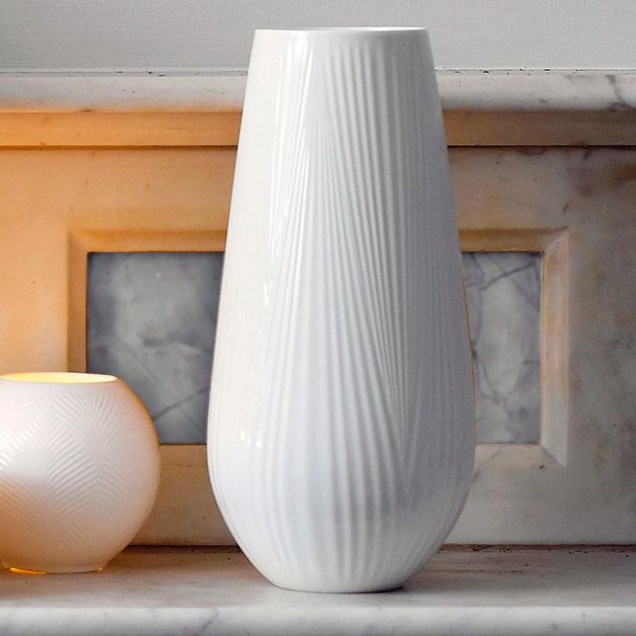 Wedgwood White Folia Jarrón Alto 30 cm 1 Wedgwood White Folia Jarrón Alto 30 cm 1