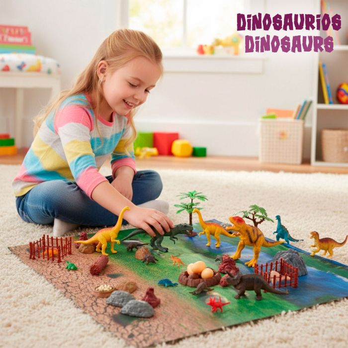 Set de Dinosaurios Colorbaby 20 x 12 x 7 cm 52 Piezas 4 Unidades 5