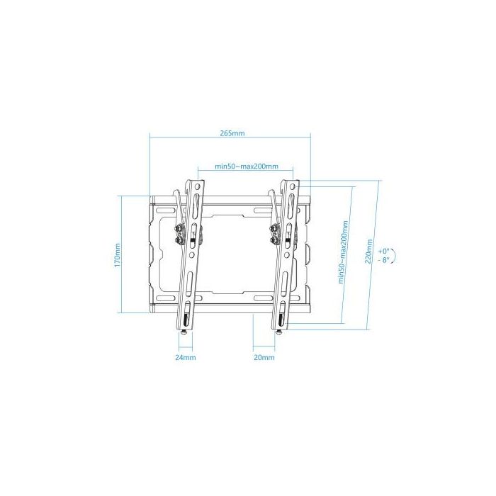 TooQ Soporte de Pared Inclinable LP1044T-B para TV de 23 a 43 Pulgadas y hasta 45kg 2 TooQ Soporte de Pared Inclinable LP1044T-B para TV de 23 a 43 Pulgadas y hasta 45kg 2