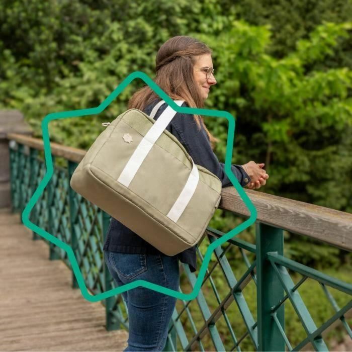 Badabulle Bolso Cambiador Bowling Gran Capacidad 20L con Cambiador y Accesorios para Cochecito, Color Oliva 4 Badabulle Bolso Cambiador Bowling Gran Capacidad 20L con Cambiador y Accesorios para Cochecito, Color Oliva 4