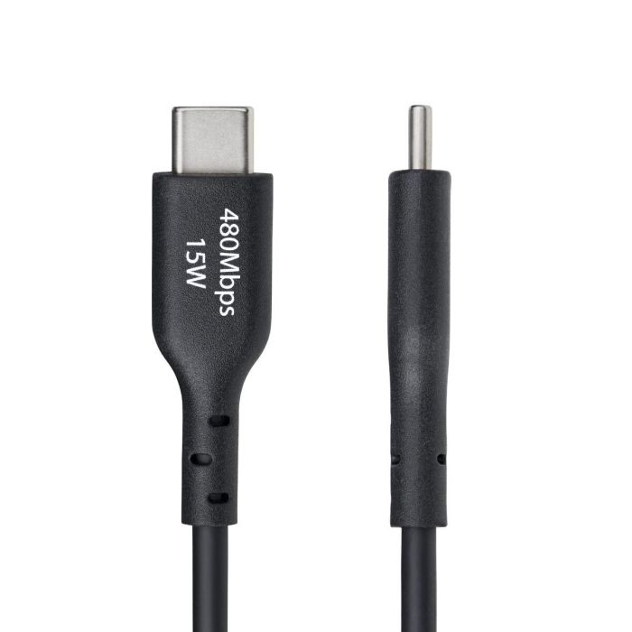 Cable USB Startech USB2AC1MNC Negro 1 m 3 Cable USB Startech USB2AC1MNC Negro 1 m 3
