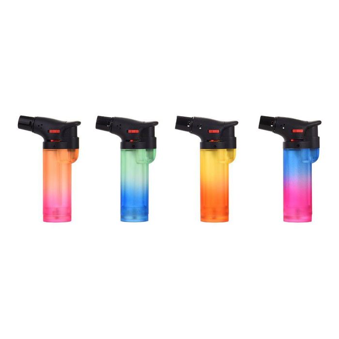 Prof Encendedor Electrónico Antorcha Llama Azul Recargable Colores Surtidos 6 x 10,5 x 2,9 cm 2