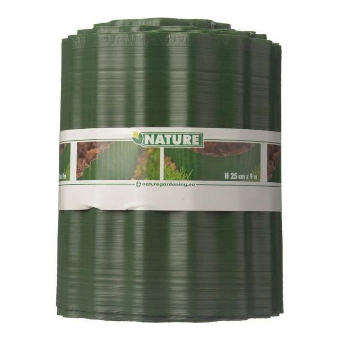 NATURALEZA Borde de césped de polietileno 25cm X 9m 1 NATURALEZA Borde de césped de polietileno 25cm X 9m 1