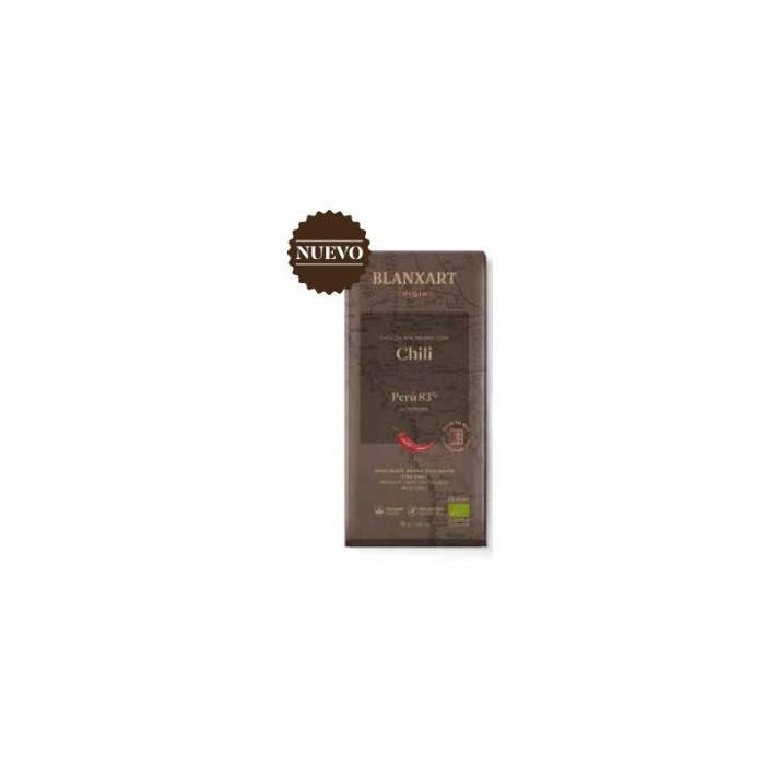 Chocolate Peru 83 % Con Chili 75 Gr.
