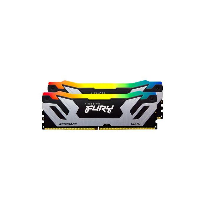Kingston FURY Renegade RGB Plata 48GB (2x24GB) DDR5 8400MT/s CL40 CUDIMM Kit XMP para PC 1