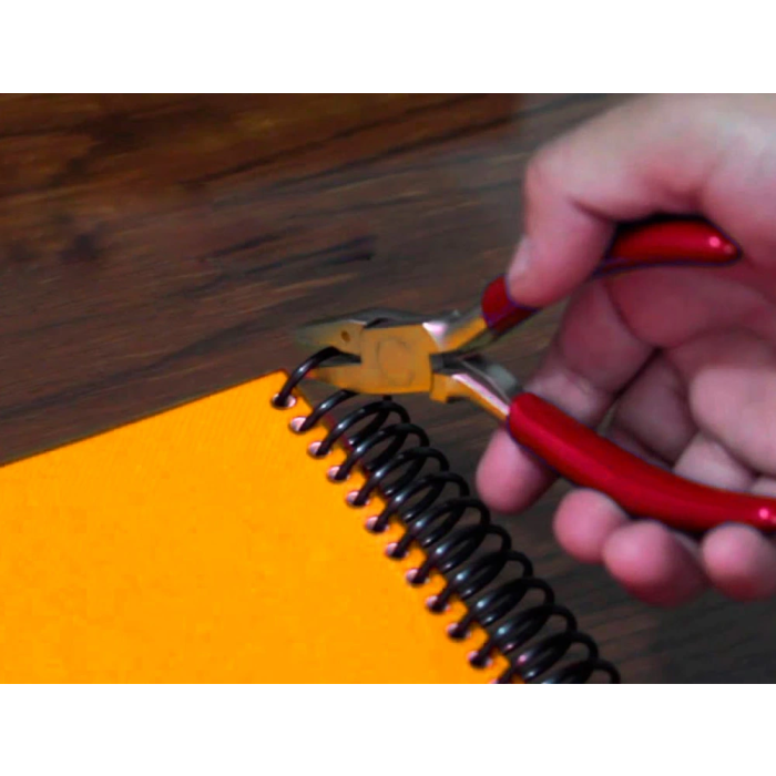 Q-connect Alicate para Espiral Metálico con Mango de Caucho y Doblez de Terminación, Longitud 13 cm 5