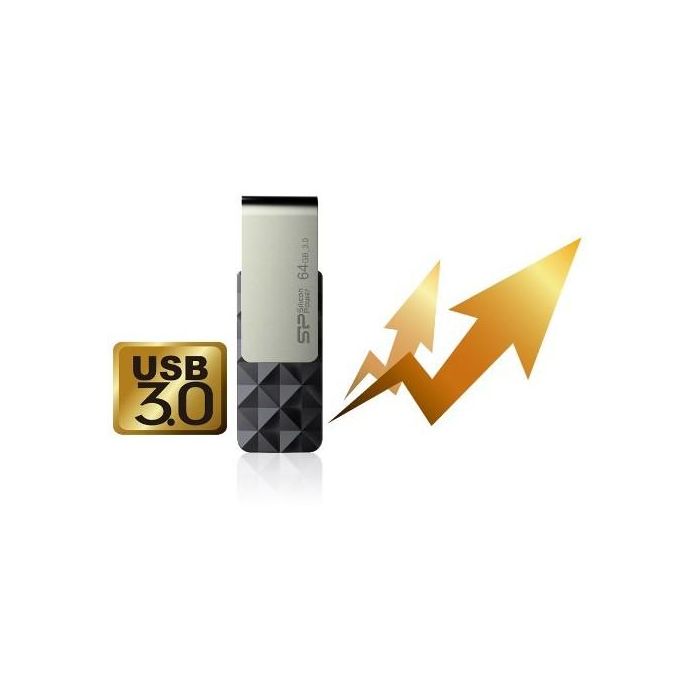 STICK Silicon Power USB-Stick 16GB USB3.0 B30 Black 5
