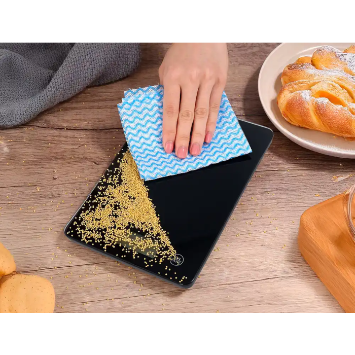 Q-connect KF19057 Báscula Digital de Precisión con Pantalla LCD | Capacidad 5 kg | Precisión 1 gr | 200x135x16mm 6