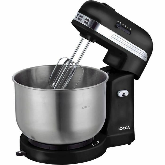 Procesador de alimentos JOCCA - Recipiente de acero inoxidable de 3,5 L - 5 velocidades - Negro y gris 2 Procesador de alimentos JOCCA - Recipiente de acero inoxidable de 3,5 L - 5 velocidades - Negro y gris 2