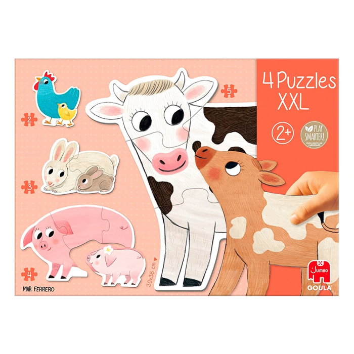 Goula Puzle XXL Mamas y Bebes 14 Piezas Animalitos de Granja 3 Goula Puzle XXL Mamas y Bebes 14 Piezas Animalitos de Granja 3