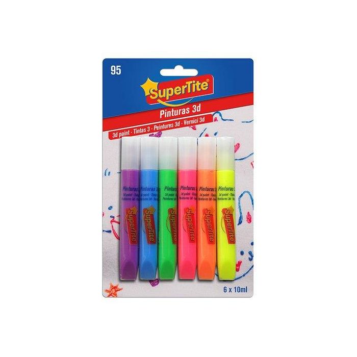 Pintura 3D Supertite 10Ml Blister De 6 Unidades
