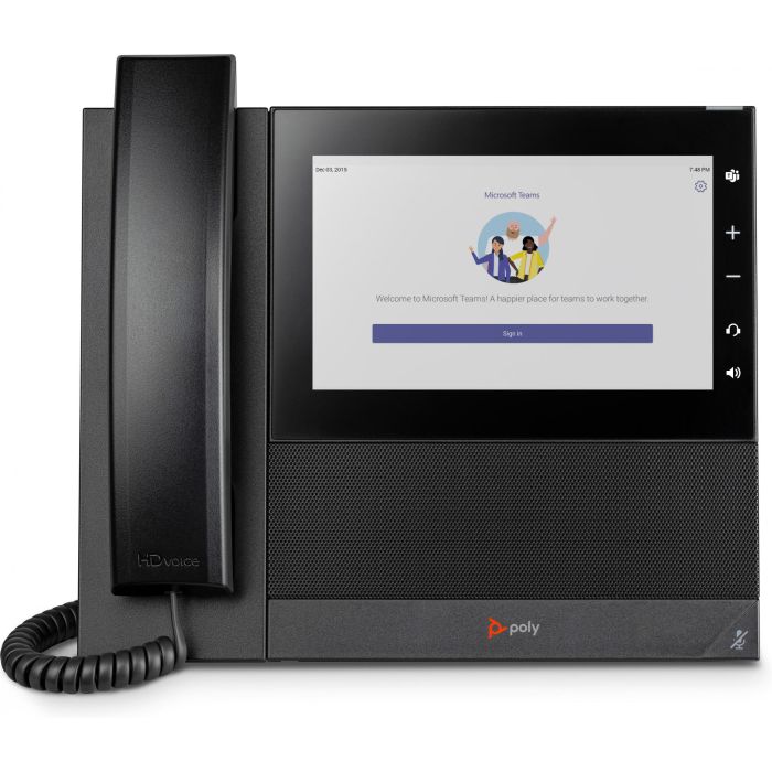 Poly CCX 600 Teléfono Multimedia Microsoft Teams, VoIP, PoE, Pantalla Táctil 7" (17,8 cm), Negro